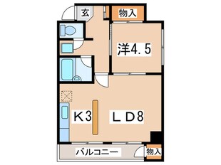 リベルティ－大通の物件間取画像